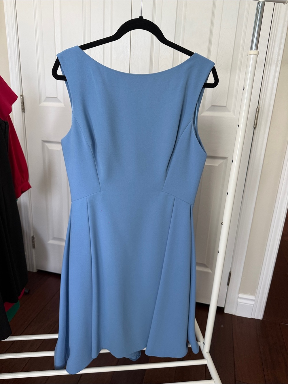 Reiss Sleeveless A-Line Midi Dress in Periwinkle Blue